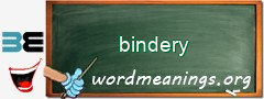 WordMeaning blackboard for bindery